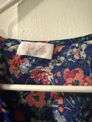 Pink Lily Dress Floral thumbnail 2
