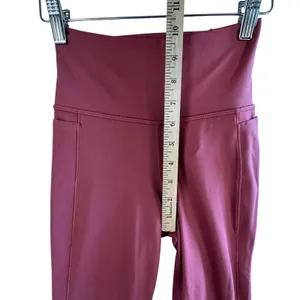 Athleta Transcend Stash Crop Straight Leg Pants XS‎ Womens Berry Rose Mauve Pink thumbnail 7