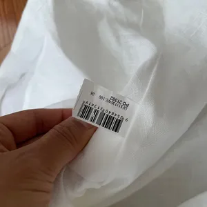 DISSH Aisle White 100% Linen Bow Square Neck Mini Dress thumbnail 6