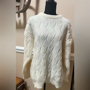Aelfric Eden Vintage Oversized Cable Knit Sweater thumbnail 3