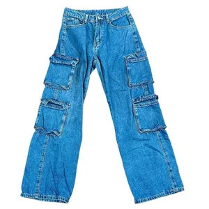 Women’s Pocket Cargo Denim Jeans Small thumbnail 1