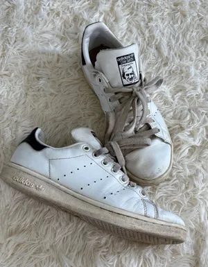 Adidas Stan Smith White Leather Sneakers Low‎ Top Women's Casual Tennis Shoes thumbnail 1