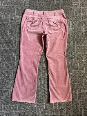 Silver Jeans Co. Suki Mid-Rise Bootcut Corduroy Pants Dusty Rose Sz 14 / 32 thumbnail 6