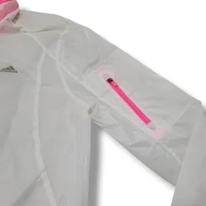 Adidas Jacket Size Small Semi-Sheer Windbreaker Jacket Running Athleisure Flaws thumbnail 5