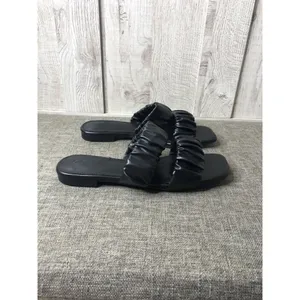 Piepiebuy Womens Sandals Size 9.5 Open Toe Flat Slide On Summer Office Beach thumbnail 2