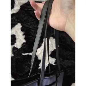Michael Kors Black Leather Tote Bag Shoulder Purse thumbnail 13