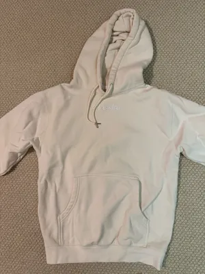 Glossier hoodie embroidered White thumbnail 1