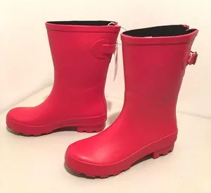 ☔️ Red Rain Boots ☔️ Size 6 thumbnail 1