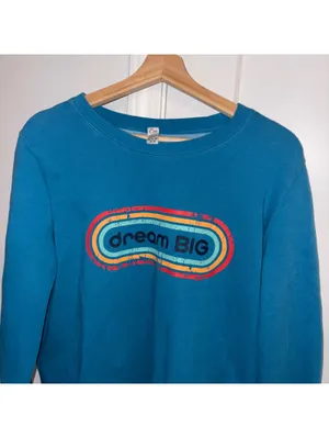 Zyia Active Dream Big Woman’s L Blue Sweatshirt Size Large Outdoor Or Casual thumbnail 3