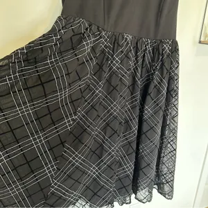 Torrid Black Ponte & Mesh Plaid Midi Dress‎ Plus Size 24 thumbnail 6