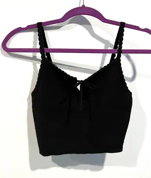 LA Hearts Black Crop Tank thumbnail 1