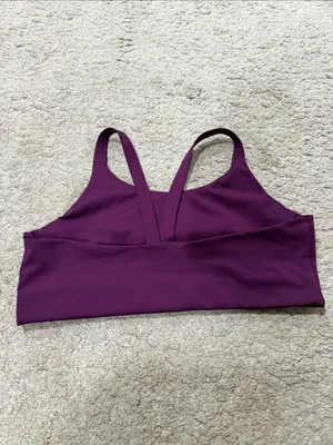 girlfriend collective Plum Purple Sports Bra XXL EUC thumbnail 2