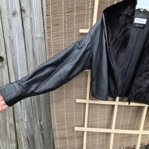 VTG Michael Joseph 🇺🇸 Made Fur&Leather Jacket, M Black Size M thumbnail 4