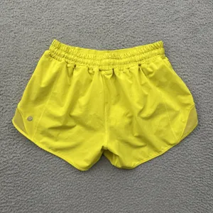 Lululemon Hotty Hot Shorts Low Rise 4" Sonic Yellow Athletic Athleisure Women 6 thumbnail 2