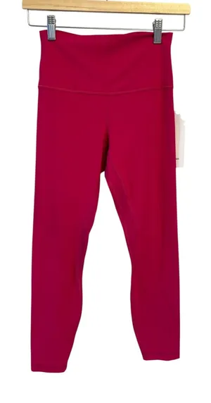 NWT Lululemon Size 6 Align HR Pant 28” PSNT Passionate Pink Authentic thumbnail 1