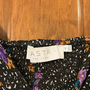 ASTR Black floral Blouse, Medium thumbnail 5
