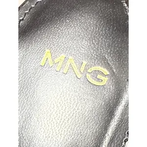 MNG Mango Women's Black Platform Ankle Strap High Heels Maxi Sandals Size 7.5 thumbnail 6