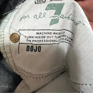 Seven For All Mankind Dojo Embellished‎ Green Rhinestone Square Design Jeans thumbnail 14