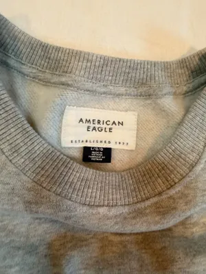 American Eagle Après Ski Graphic Crewneck Sweatshirt Gray Large Cozy Fleece thumbnail 2