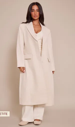 PrettyLittleThing Cream Trench Coat thumbnail 1