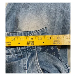 Free People We The Free Size 26 Down‎ to Earth Patchwork Jeans Light Wash Distressed thumbnail 5
