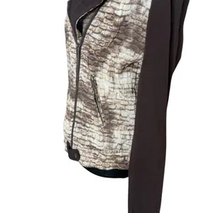 Alberto Makali Moto‎ Biker Jacket Size S Brown Brick Zip Crinkled Statement thumbnail 5