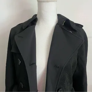 Altuzarra x Target • Black Snakeskin Pattern Trench Coat thumbnail 3