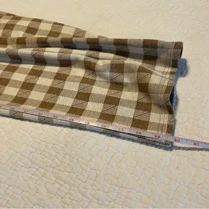Anthropologie En Saison Brown Plaid Gingham Jumpsuit XS thumbnail 14