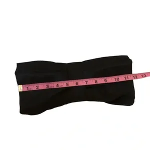 New Black satin formal coquette Bow purse evening bag. clutch classic black tie thumbnail 11