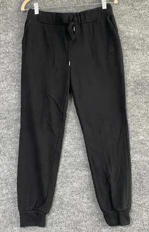 Juicy Couture Black Jogger Sweatpants Drawstring Elastic Waist Lounge Comfy thumbnail 1