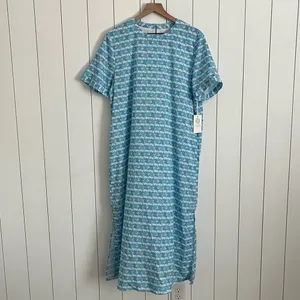 Tuckernuck Hyacinth House Blue Geometric Brentwood Caftan Dress thumbnail 2