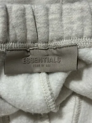 Essentials Fear of God Women’s Uni-Sex XS Heather Light Grey Joggers Sweatpants thumbnail 4
