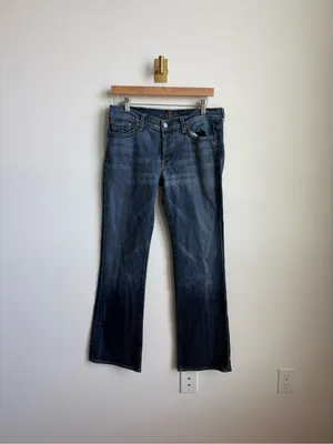 7 For All Mankind Boycut Jeans Bootcut Medium Wash Denim Size 32 thumbnail 2