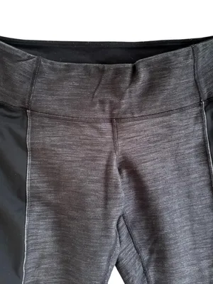 Lululemon Virtue Energy Pant Black Slub Denim/Black Sz 8 Athletic Performance thumbnail 5