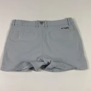 Columbia PFG Shorts Womens 12 Light Gray Cotton Blend Fishing Casual thumbnail 9