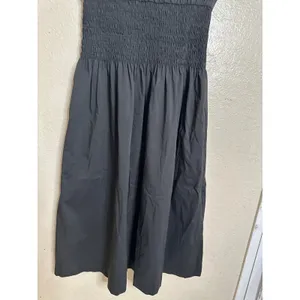 Luxely Willow Dress in Meteorite Black size S Midi Smocked Waist thumbnail 5