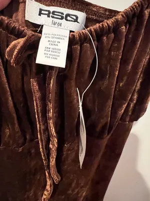 RSQ Crushed velvet spaghetti strap dress thumbnail 3