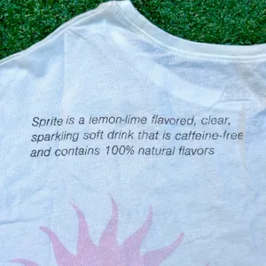 Sprite T Shirt Graphic Beige Tee New With Tags thumbnail 5