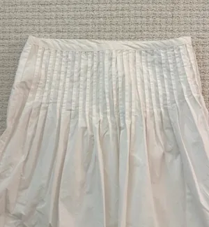 Free People White Pleated Midi Skirt thumbnail 5