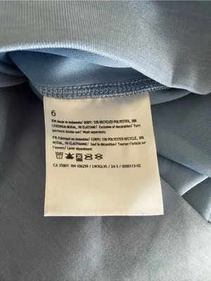 Lululemon Softstreme Perfectly Oversized Cropped Crew Size 6 Utility Blue thumbnail 6