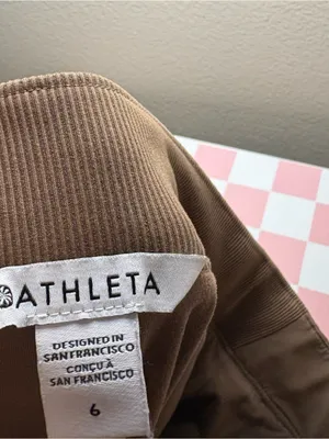 Athleta trouser pants brown earthy fall casual professional 6 straight leg thumbnail 5