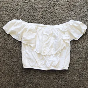 White Off the Shoulder Top thumbnail 2