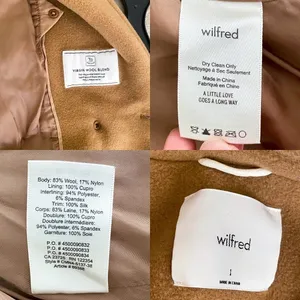 Aritzia Coat Lyon Double-Breasted‎ Wool Italian Virgin Short 1 EUC thumbnail 3
