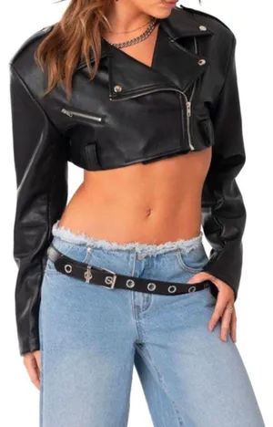 Edikted Leather Jacket thumbnail 1