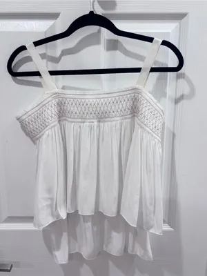 Ramy Brook cream tiered camisole size medium thumbnail 8