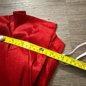 Cindy Strapless Red Satin Cocktail Dress Bow Detail XS thumbnail 6