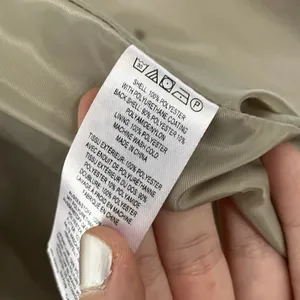 French Connection tan trench coat women's size S full length pockets small marks thumbnail 4