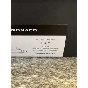 Club Monaco Jowenna White Low Top Sneaker Women's Size‎ 9 Leather Classic thumbnail 6