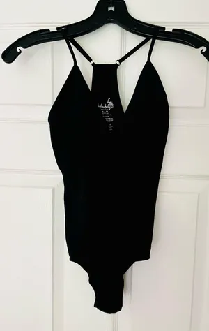 Free People Intimately Black Bodysuit XS thumbnail 1