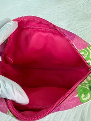 Lilly Pulitzer for Estée Lauder Floral Cosmetic Case Zip Travel Toiletry Bag thumbnail 6